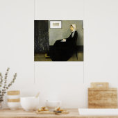 Whistler's mother by James Abbott McNeill Whistler ポスター (キッチン)