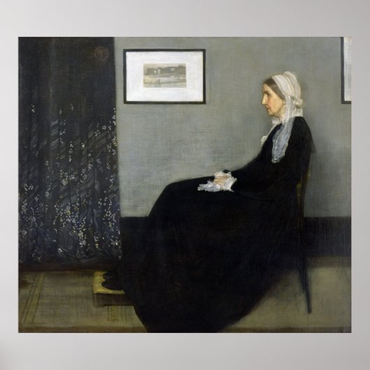 Whistler's Mother by James Abbott McNeill Whistler ポスター (正面)