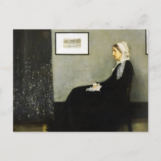 Whistler's mother by James Abbott McNeill Whistler ポストカード (正面)