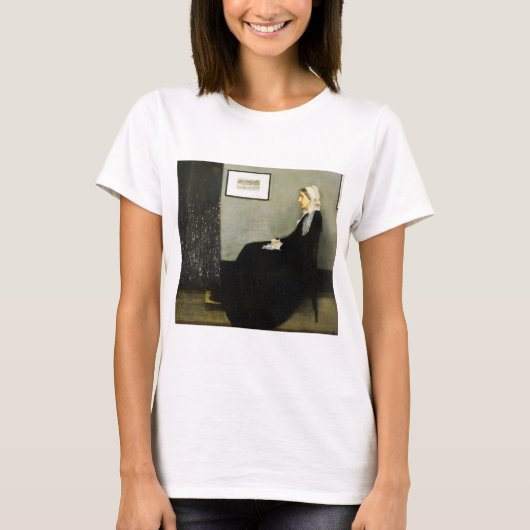 Whistler's mother by James Abbott McNeill Whistler Tシャツ (正面)