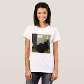 Whistler's mother by James Abbott McNeill Whistler Tシャツ (正面フル)