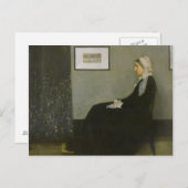 Whistler's mother by James Bout McNeill Whistler ポストカード (正面/裏面)