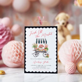 Whit Black Off the Marketブライダルシャワーへの招待 招待状