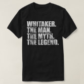 WhitakerWhitakerの姓Whitakerの姓Wh Tシャツ (デザイン正面)