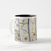 Whitbyからのダラムへの道 ツートーンマグカップ (正面左)