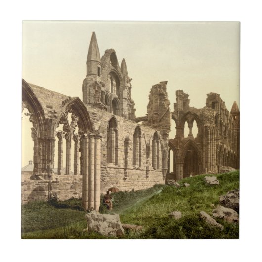 Whitbyの大修道院I、Whitby、ヨークシャ、イギリス タイル (正面)