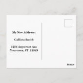 Whitby Abbey Gothic Change of Address ポストカード (裏面)