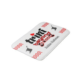 WHITEに名前を付けた愛国的なトリニBeyond de Bone バスマット