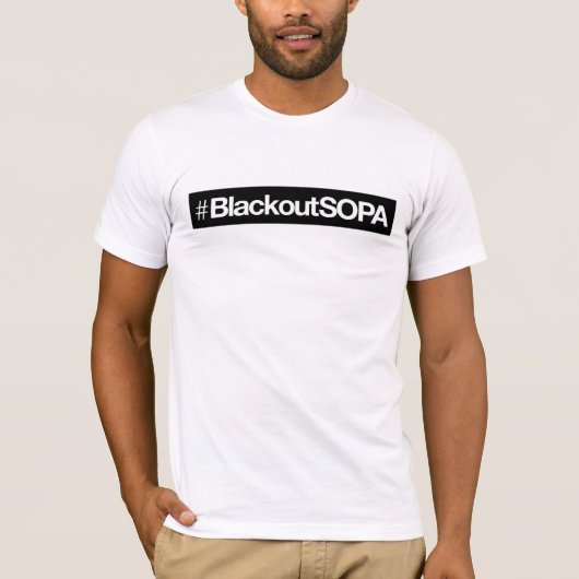 #Whiteの#BlackoutSOPA Tシャツ (正面)