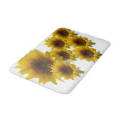 WHiteひまわり中型batHマット バスマット (アングル)