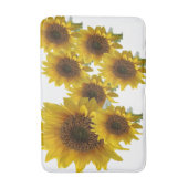 WHiteひまわり中型batHマット バスマット (正面縦)