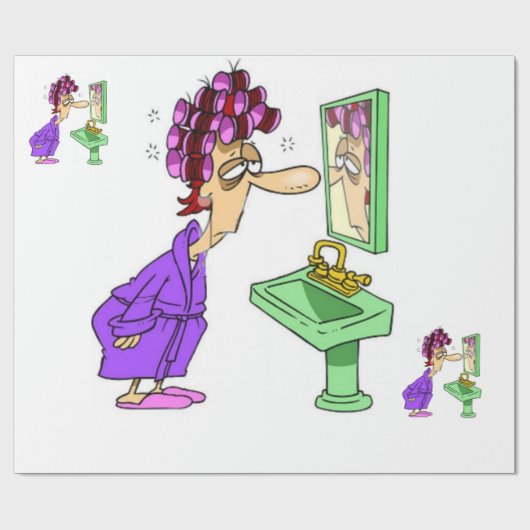 WHiteローラーレディーラップ光沢紙 ラッピングペーパー (フラット)