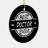 White最も最高のな博士 セラミックオーナメント (右)