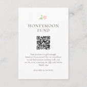 White | 新婚旅行費用 ウェディング同梱カード 出欠カード (正面)