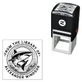 White 素晴らし Shark Above Waves図書名 セルフインキングスタンプ (インサイチュ)