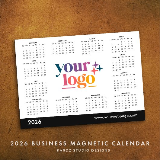 White 2026 Business Your Logo Calendar
