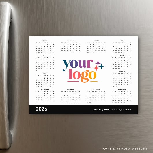 White 2026 Business Your Logo Calendar