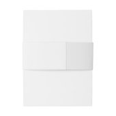 White 3 Floral Initials Wedding 招待状ベリーバンド (裏面例)