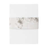 White 3 Floral Initials Wedding 招待状ベリーバンド (裏面例)