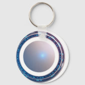 White 3D designer キーホルダー (裏面)