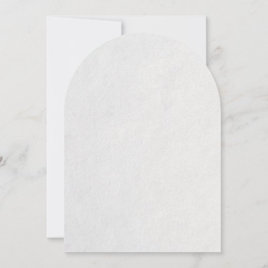 White 3D Flowers Roses Wedding 招待状 (裏面)