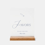 White Acrylic “Favors” Sign  アクリルサイン (正面)