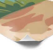 White adorable poodle with bow tie ポスター (コーナー)