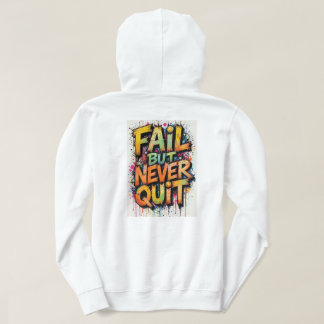 white Adult Pullover Hoodie with design パーカ