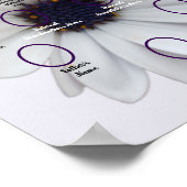 White African Daisy Oval Ancestor Photos ポスター (角)