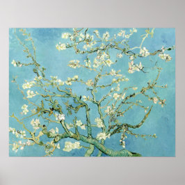 White almond blossom by Vincent Van Gogh ポスター