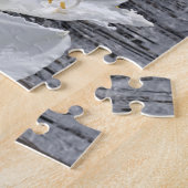 White Amaryllis and Snow II ジグソーパズル (側面)