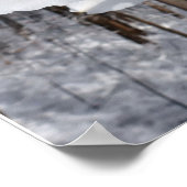 White Amaryllis and Snow II ポスター (角)