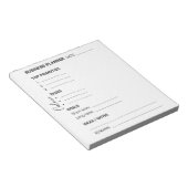 White and Black business planner Notepad ノートパッド (アングル)