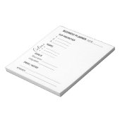 White and Black business planner Notepad ノートパッド (回転)