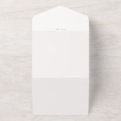 white and black elegant picture RSVP Wedding All-i オールインワン招待状 (外側)