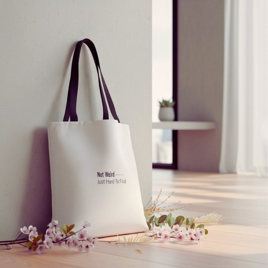 White and black Humorous funny typography quote トートバッグ