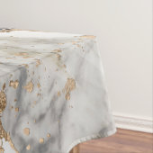 White and Black Marble Textures Abstract テーブルクロス (インサイチュ)