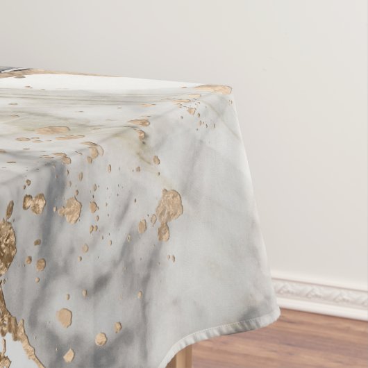 White and Black Marble Textures Abstract テーブルクロス (インサイチュ)