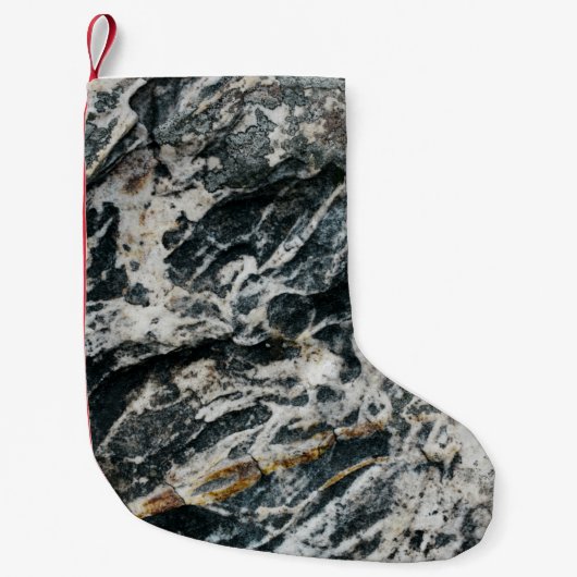 White and black rock formation スモールクリスマスストッキング (正面)