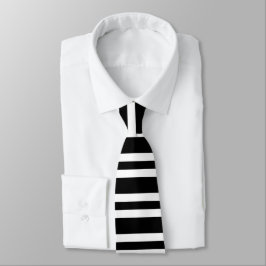 White and Black Stripe ネクタイ