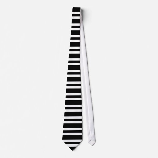 White and Black Stripe ネクタイ (正面)