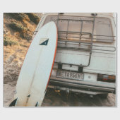 White and black surfboard ラッピングペーパー (フラット)