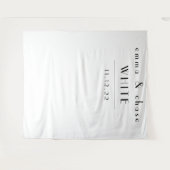 White and Black Wedding Tapestry タペストリー (正面(横))