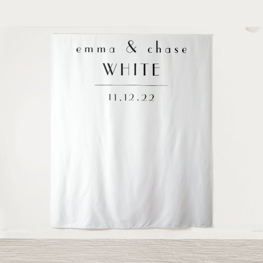 White and Black Wedding Tapestry タペストリー (正面)