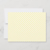 White and Cream Small Check ノートカード (裏面)