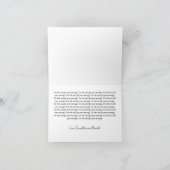 White and Gold Foil Calligraphy Formal Thank You サンキューカード (内部)