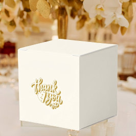 White and Gold Wedding Favor Box フェイバーボックス