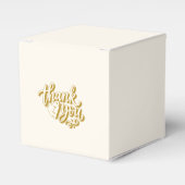 White and Gold Wedding Favor Box フェイバーボックス (正面サイド)