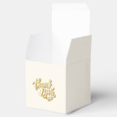 White and Gold Wedding Favor Box フェイバーボックス (オープン)