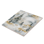 White And Golden Cozy Christmas  タイル (側面)